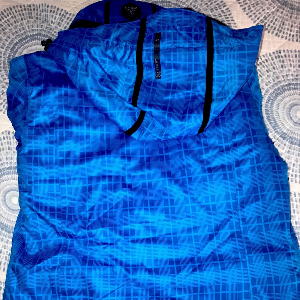 Killtec Level 3 Ski Jacket Euc Blue Plaid Gorgeous - image 2